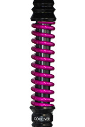  Кальян Mamay Coilovers Mini Шахта Чорна / Пружина Рожевий лак (основа крапки) 